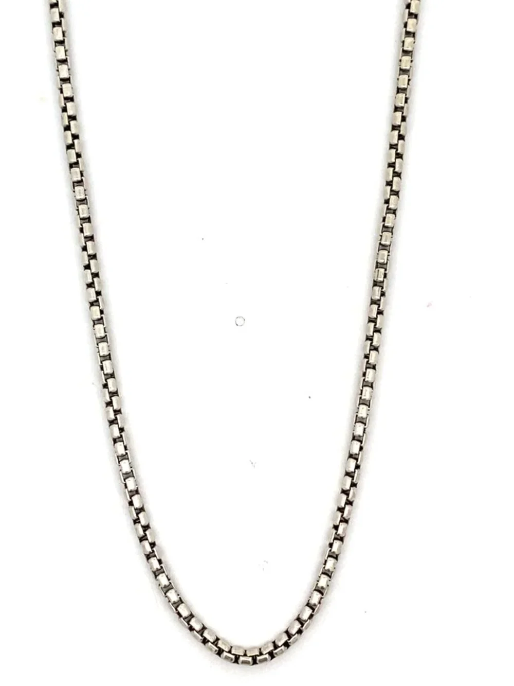 David Yurman Sterling Silver 2.5mm Box Chain Necklace - 20